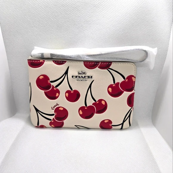 Coach Cherry Print Wristlet - Picture 5 of 5